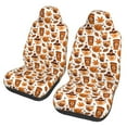 thumbnail image 1 of Honeii Pumpkin Witch Hat Coffee Print Car Seat Covers 2 Pieces, Full Set Universal Seat Covers for Cars, Waterproof Auto Seat Protectors, 1 of 7