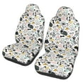 thumbnail image 1 of Honeii Puppy Print Car Seat Covers 2 Pieces, Full Set Universal Seat Covers for Cars, Waterproof Auto Seat Protectors, 1 of 7