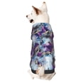 thumbnail image 1 of Honeii Purple Marble Texture Print Small Dog Hoodies Pet Hooded Sweatshirts Fall Winter Puppy Cat Sweaters Warm Clothes for Small Dogs Outfits Costume-Medium, 1 of 7