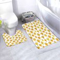 thumbnail image 1 of Honeii Qutumn Tree Pattern Bathroom Anti-Skid Pad Bathroom Mat Vintage Seamless Pattern Not-Slip Toilet Rug Set, 1 of 6