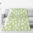 thumbnail image 1 of Honeii Rabbit And Carrot (2) Print Fleece Blanket - Throw Blanket for Bed, Sofa, Couch, Camping, and Travel , Microplush Ultra Soft Warm Blanket-40"x30", 1 of 7