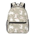 thumbnail image 1 of Honeii Rabbit And Flower Print Backpack for Both Men and Women, Basic Bookbag for College, Work, or Travel,Rucksack Computer Bag-One Size, 1 of 5