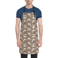 thumbnail image 1 of Honeii Raccoon Print Waterproof Apron, Adjustable Kitchen Apron with Pockets,for Gardening, Dishwashing, Meat Processing, Car Washing, and Pet Grooming, 1 of 8