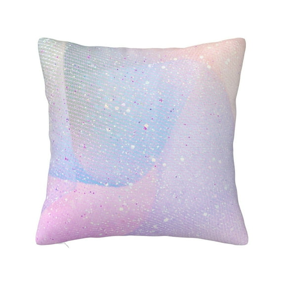 Honeii Rainbow Print Throw Pillow, Square Decorative Pillow Forms Soft Fluffy Plump Pillow Decorative Pillow Inserts,Couch Pillows-18"x18"