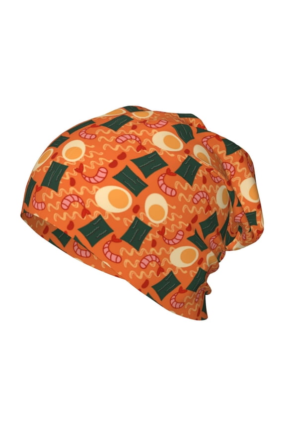 Ramen Noodle Soup Print Kids Knit Beanie Watch Hat ,Knit Cap for Boys and Girls