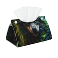 thumbnail image 1 of Honeii Realistic Style Colorful Wolf A for Tissue Box Cover/Holder - Covers Rectangular Shaped Boxes with a Contemporary Finish - Designed with Modern PVC Leather, 1 of 7