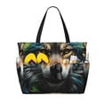 thumbnail image 1 of Honeii Realistic Style Colorful Wolf for Tote Bag with Adjustable Strap,Beach Bag, Waterproof Sandproof Beach Tote Bag, Large Capacity Foldable Beach Bags, 1 of 7
