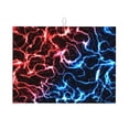 thumbnail image 1 of Honeii Red And Blue Lightning Print Kitchen Drying Mat Coffee Bar Mat Hide Stain Coffee Maker Mat for Countertops Coffee Pot Dish Drying Mat, 1 of 7