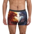 thumbnail image 1 of Honeii Red And White Fire Bird Men's Underwear Boxer Briefs Pack, ComfortSoft Boxer Brief for Men, Moisture-Wicking Breathable-Medium, 1 of 5