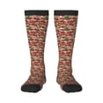 thumbnail image 1 of Honeii Red Houses Print Long Socks,Novelty Design Socks Gift for Men and Women,Crew Socks,Calf Socks, 1 of 6