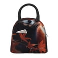 thumbnail image 1 of Honeii Red Panda Autumn Branches Print Insulated Lunch Bag Women Reusable Lunch Box with Pocket for Work Picnic Travel -One Size, 1 of 6