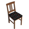 thumbnail image 1 of Honeii Red Poker Print Square Cushion Cover with Elastic Band & Ties,Sofa Cushion Covers,Furniture Protector for Living Room,Washable Sofa Seat Slipcover-Six Piece, 1 of 7