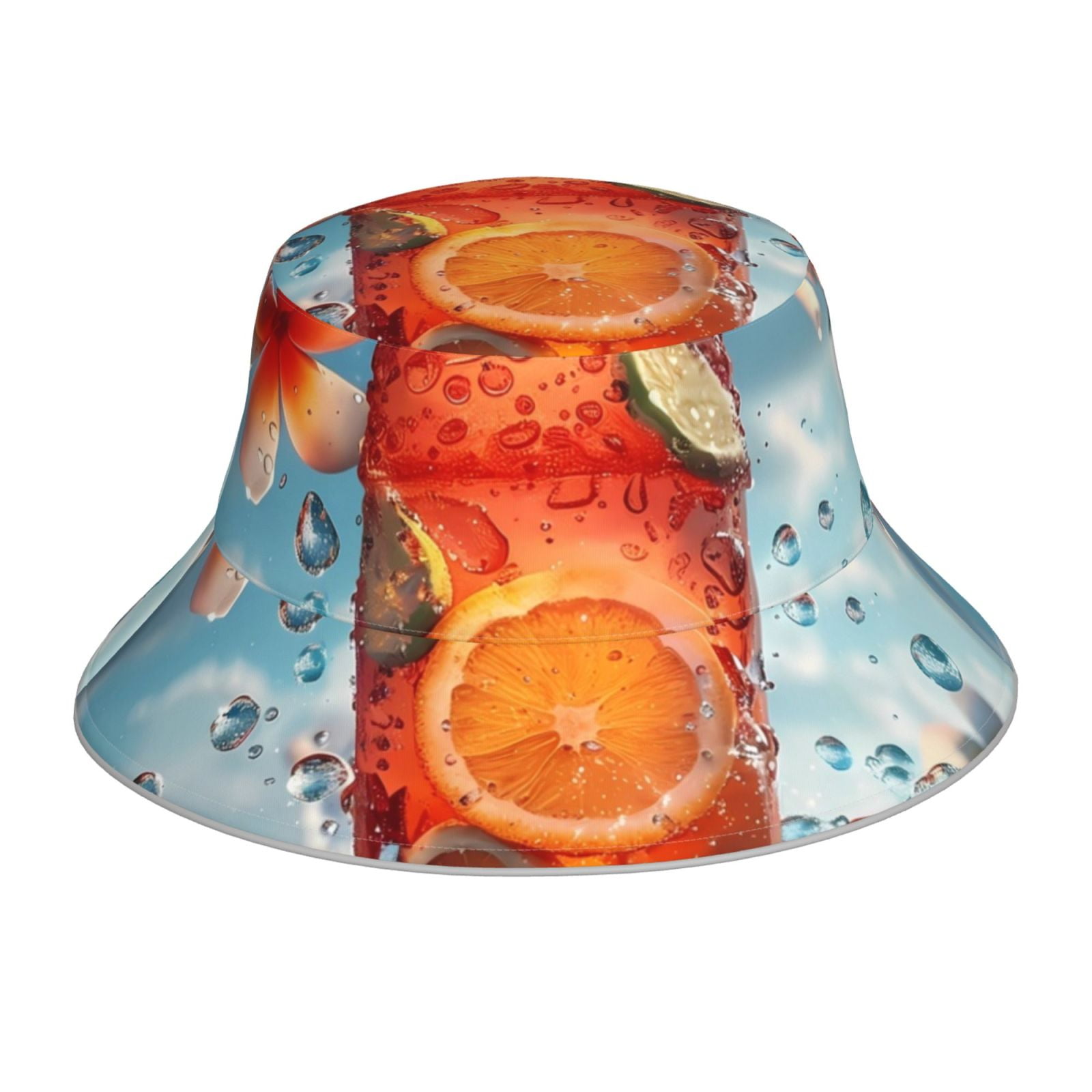 Honeii Refreshing Citrus Splash for Unisex Bucket Hat Waterproof Rain ...