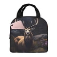 thumbnail image 1 of Honeii Regal Stag In Forest Print Lunch Bag Women, Lunch Box Lunch Bag for Women Adult Men, Small Leakproof Cute Lunch Tote Large Capacity Reusable, 1 of 8