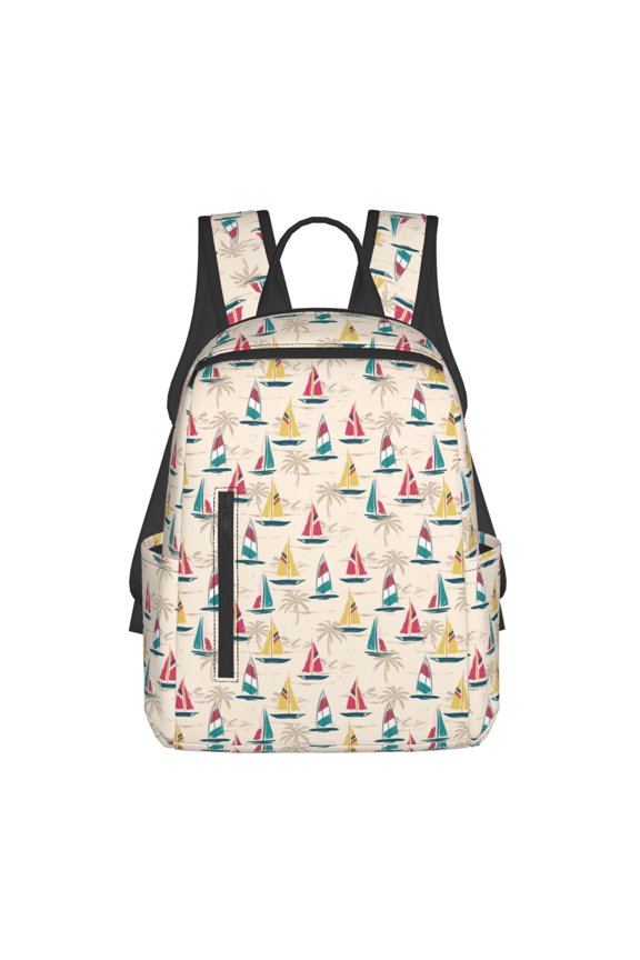 Reto Marine Nautical Print Lightweight Backpacks,Carry on Backpack,Durable Backpack for School, Work & Travel
