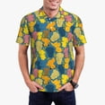 thumbnail image 1 of Honeii Retro Boho Elephants Print Polo Shirt, A Classic Short-Sleeved, Button-Down Golf Shirt for Men,Mens Polo Shirts Short Sleeve-Large, 1 of 6