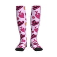 thumbnail image 1 of Honeii Retro Cowgirl Print Sports Compression Socks,Running Crew Socks,Moisture-Wicking Anti-Blister Hiking&Gym Athletic, 1 of 7