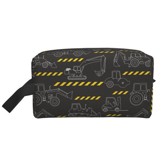 Honeii Retro Excavator Print Multi-Purpose Storage Bag,Hanging Dopp Kit,Small Toiletry Bag for Traveling for Toiletries, Makeup, and Small Essentials