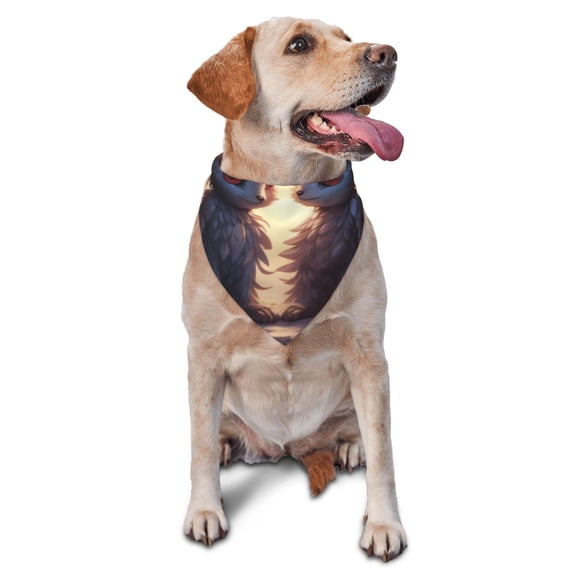 Honeii Romantic Rose Animal Couple print Pet Bandanaa stylish triangle accessory perfect for small to large dogs, puppies, and even cats