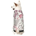 thumbnail image 1 of Honeii Romantic Travel In Paris Print Small Dog Hoodies Pet Hooded Sweatshirts Fall Winter Puppy Cat Sweaters Warm Clothes for Small Dogs Outfits Costume-Medium, 1 of 7