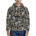 thumbnail image 1 of Honeii Rose Flowers Pattern Mens Hoodies Men's Loose Sleeve Sweatshirt,Pullover Hooded Sweatshirt for Men,Essentials Hoodie-Large, 1 of 7