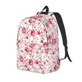 thumbnail image 1 of Honeii Rose Flowers Print Canvas Backpack for School & Outdoor,Laptop Excursion Backpack,Notebook School Bookbag For Men Women,for Work, Travel, and Everyday Use-Small, 1 of 5