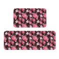 thumbnail image 1 of Honeii Rose Flowers Print Kitchen Mat [2 PCS] for Floor, Waterproof Non-Slip Rugs, Kitchen Decor,Standing Mat for Floor,Office, Sink, Laundry, 1 of 6