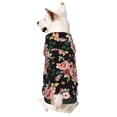 thumbnail image 1 of Honeii Rose Flowers Print Small Dog Hoodies Pet Hooded Sweatshirts Fall Winter Puppy Cat Sweaters Warm Clothes for Small Dogs Outfits Costume-X-Large, 1 of 7