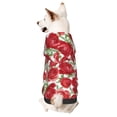 thumbnail image 1 of Honeii Rose Flowers Print Small Dog Hoodies Pet Hooded Sweatshirts Fall Winter Puppy Cat Sweaters Warm Clothes for Small Dogs Outfits Costume-X-Small, 1 of 7