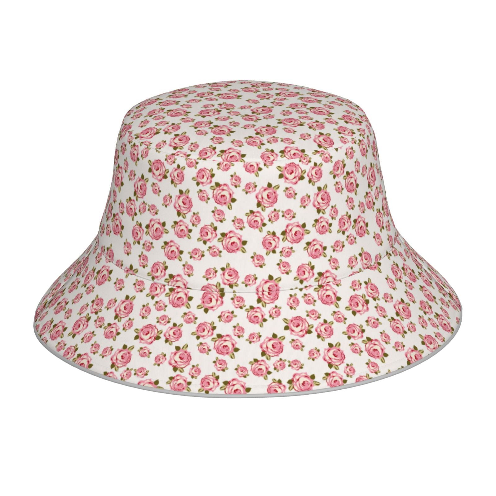 Honeii Rose Flowers for Unisex Bucket Hat Waterproof Rain Hat ...