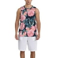 thumbnail image 1 of Honeii Rose Flowers print basktball shirt for men and women, Unisex basketball jersey for Theme party-3X-Large, 1 of 6