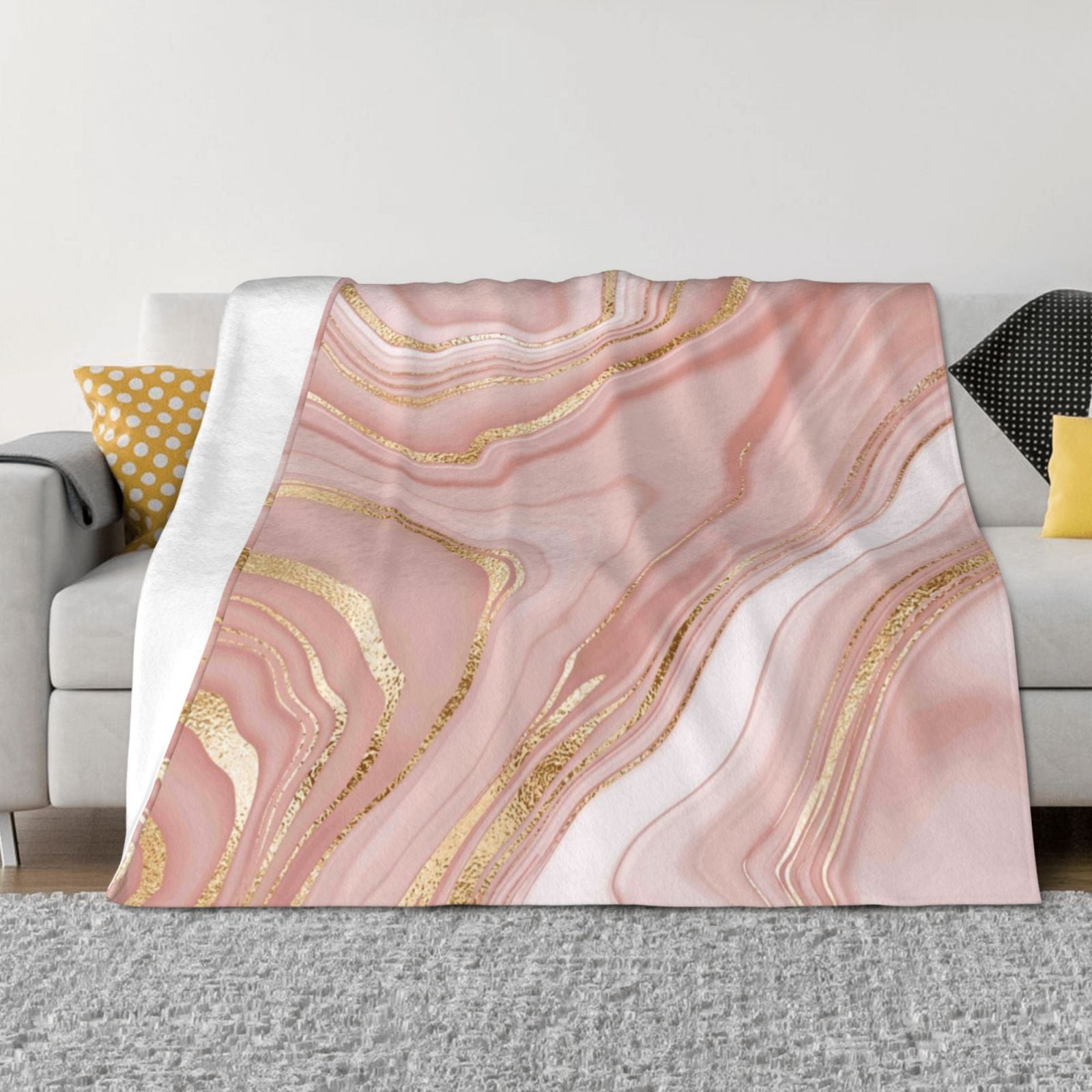 Rose gold blanket throw hotsell