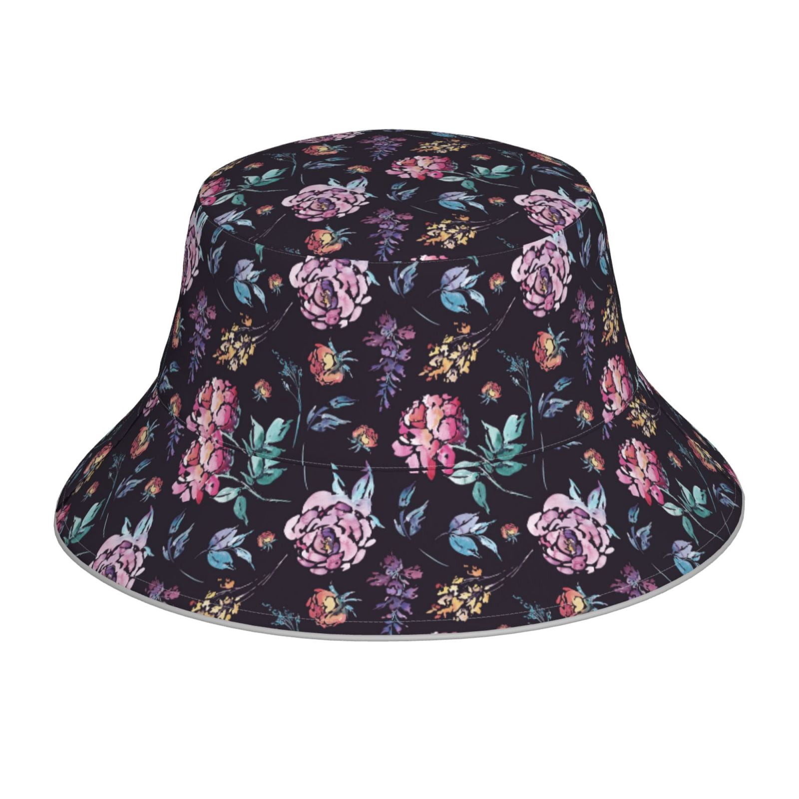 Honeii Roses Flowers for Unisex Bucket Hat Waterproof Rain Hat ...