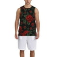 thumbnail image 1 of Honeii Roses print basktball shirt for men and women, Unisex basketball jersey for Theme party-3X-Large, 1 of 6