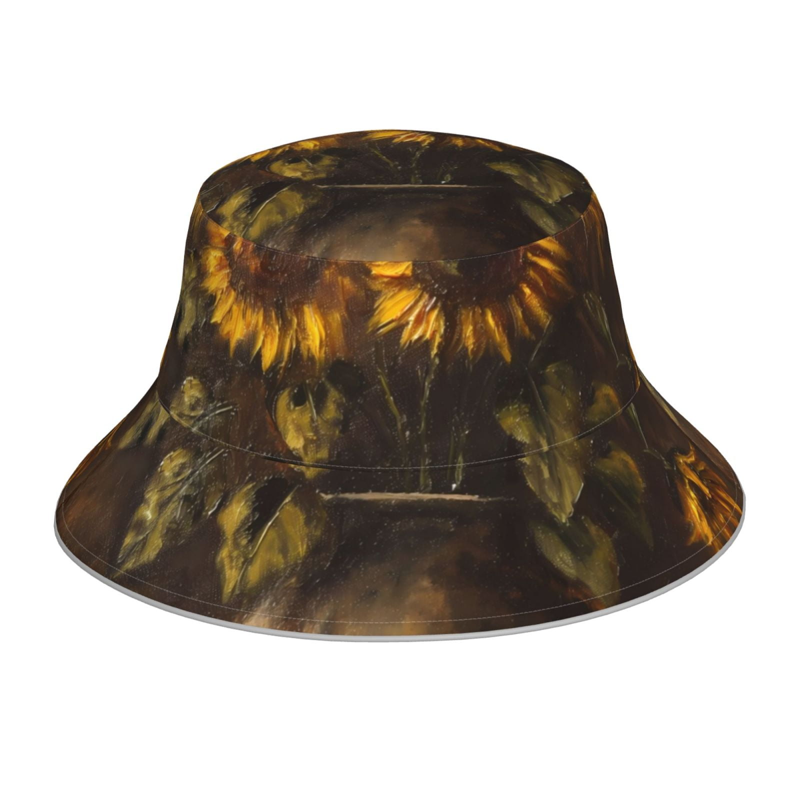 Honeii Rustic Sunflower Bouquet for Unisex Bucket Hat Waterproof Rain ...