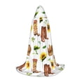 thumbnail image 1 of Honeii Rustic Western Charm Print Poncho Cape, Cloak Coat, Snuggly Hooded Wearable Blanket, Hooded Cape For Teenagers,Halloween Costumes-Medium, 1 of 7
