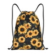 thumbnail image 1 of Honeii Scottish Blue Plaid Sunflower Print Drawstring Backpack,Drawstring Bags String Backpack Gym Cinch Sack Backpack Sport Bag Draw-Medium, 1 of 6