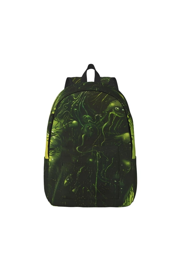 Screaming Horror Art Print Canvas College Laptop Backpack, Durable Rucksack Travel Notebook Bag School Backpack Book Bag for Men Women-Small