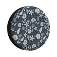 thumbnail image 1 of Honeii Sea Shells 1 Print Tire Covers, Waterproof Anti-UV Sun Snow Rain Tire Covers for Trailers, RV, Camper, SUV, Truck-, 1 of 6