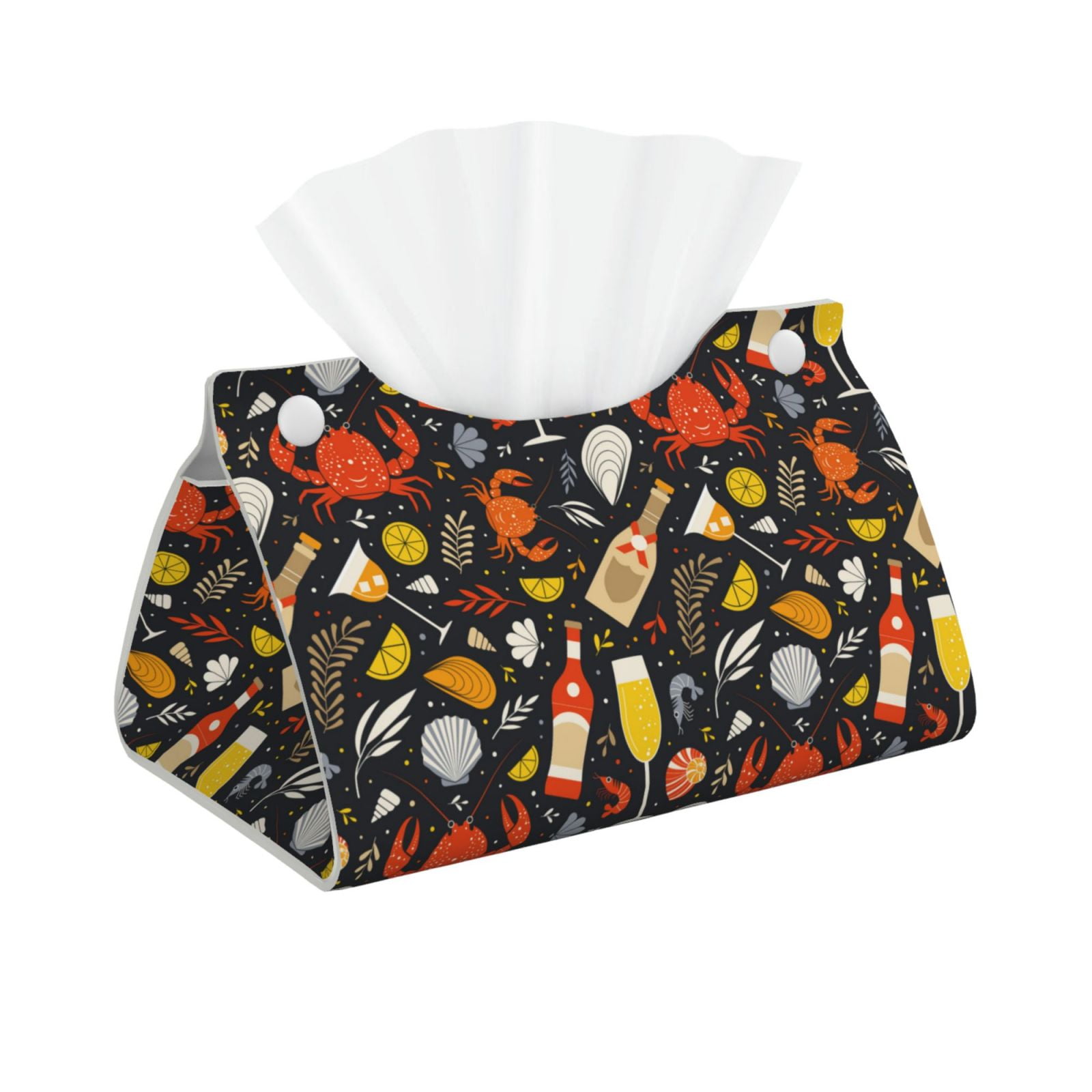 Honeii Seafood And Drinks for Tissue Box Cover/Holder Covers