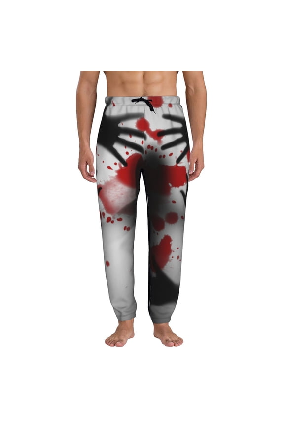 Shadows Behind Print Mens Jogger Sweatpants, Men's Lounge Pants with Pockets-X-Large
