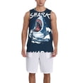 thumbnail image 1 of Honeii Shark print basktball shirt for men and women, Unisex basketball jersey for Theme party-4X-Large, 1 of 6