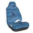 thumbnail image 1 of Honeii Sharks on White Blue Striped Print Car Seat Cover,Car Interior Covers,Universal Fit Seat Protector, Compatible with Most Cars, SUVs, Trucks, and Vans, 1 of 5