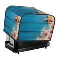 thumbnail image 1 of Honeii Shells and Starfish Print 4 slice Toaster Cover, Two Slice Toaster Dust-proof Cover For Kitchen Small Appliance and Fingerprint Protection, 1 of 7