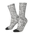 thumbnail image 1 of Honeii Silver Glitter Print Adult Socks,Crew Socks,Casual Calf Socks,Daily Wear Socks for Men & Women, Perfect for Sports, Casual and Everyday Use, 1 of 6