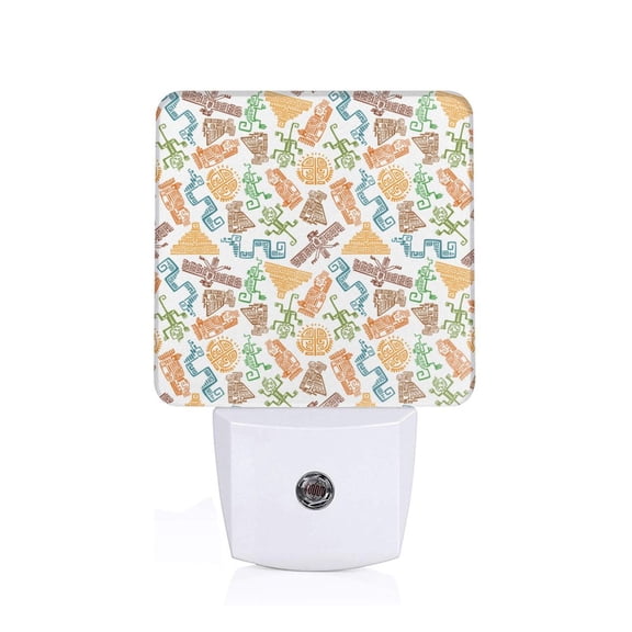 Honeii Simple Drawing Print LED Night Light with Light Sensor, Night Lights Plug Into Wall,Ideal for Bedrooms and Hallways-US