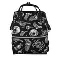 thumbnail image 1 of Honeii Skull bird bat spider Pattern Mummy Diaper Bag Backpack Durable Maternity Baby Nappy Casual Shoulder Bags Travel Hiking Outdoor Pack, 1 of 6