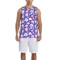 thumbnail image 1 of Honeii Skull mushroom colorful print basktball shirt for men and women, Unisex basketball jersey for Theme party-Medium, 1 of 6