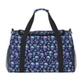 thumbnail image 1 of Honeii Skull purple flower Print Gym Bag,Carry on Weekender Overnight Bag, Travel Duffel Bags, Personal Item Travel Bag,Tote Bag,Workout Dance Bag, 1 of 7
