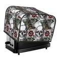 thumbnail image 1 of Honeii Skulls Roses Print 4 slice Toaster Cover, Two Slice Toaster Dust-proof Cover For Kitchen Small Appliance and Fingerprint Protection, 1 of 7